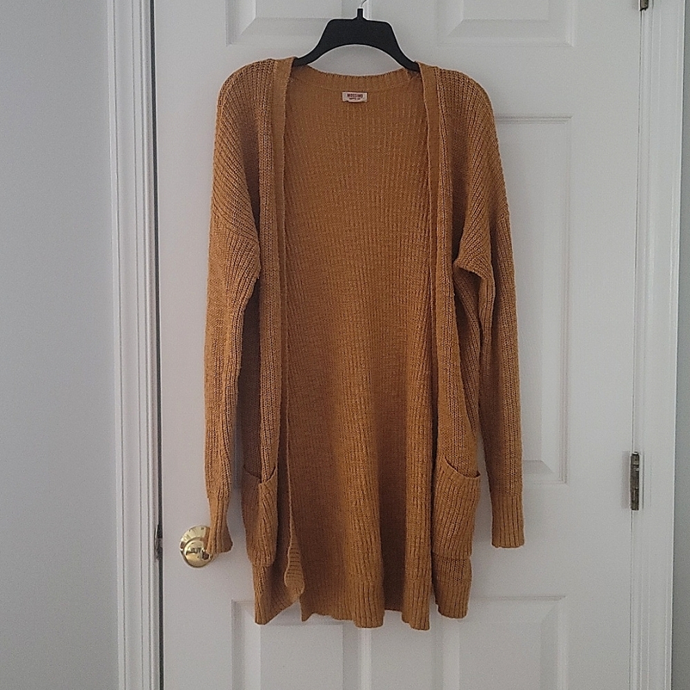 Mustard Yellow Knit Cardigan